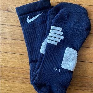 Nike Elite Crew Socks Navy & White - Large Brand New